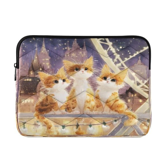 Laptop Bag Briefcases Computer Inner Bags Computer Bags Laptop Sleeves Work Travel School Bag13inch Three Cute Cats