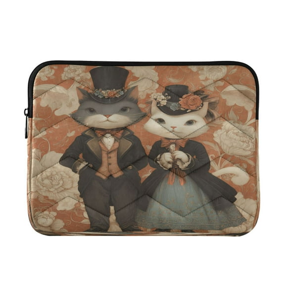 Laptop Bag Briefcases Computer Inner Bags Computer Bags Laptop Sleeves Work Travel School Bag13inch Two Cute Anthropomorphic Cats