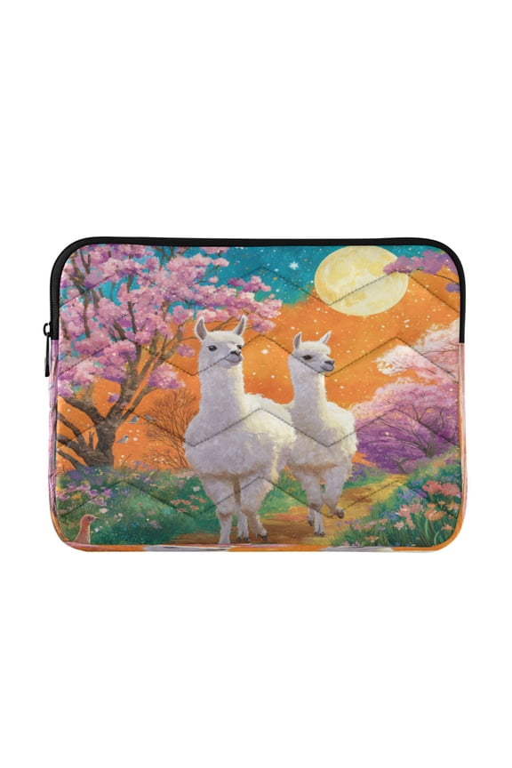 Laptop Bag Briefcases Computer Inner Bags Computer Bags Laptop Sleeves Work Travel School Bag13inch White Llama Couple