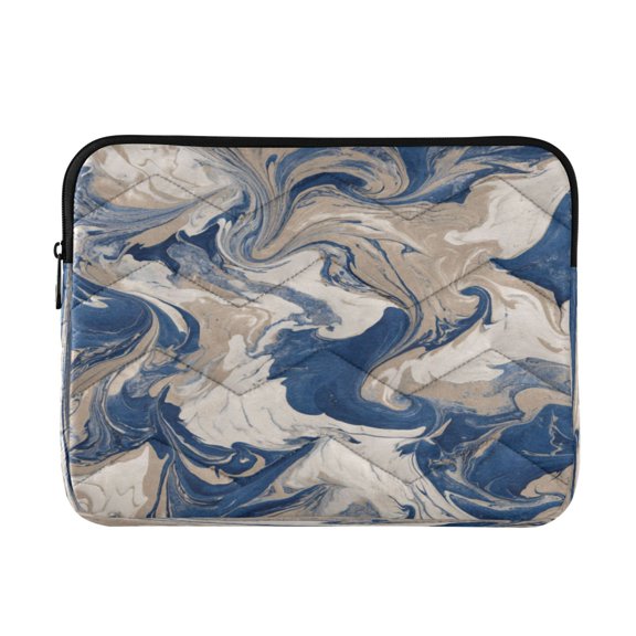 Laptop Bag Briefcases Computer Inner Bags Computer Bags Laptop Sleeves Work Travel School Bag16inch Blue Flowing Liquid Marble