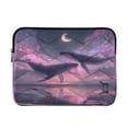 thumbnail image 1 of Laptop Bag Briefcases Computer Inner Bags Computer Bags Laptop Sleeves Work Travel School Bag16inch Magical Illustration Of Two Whales, 1 of 8