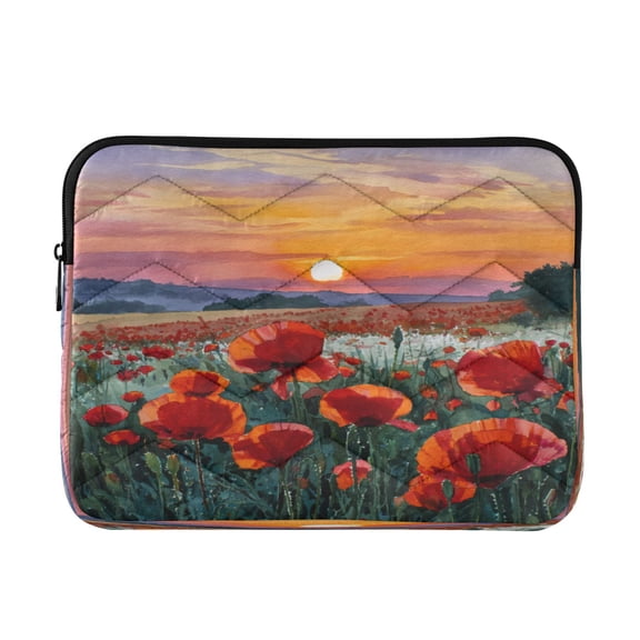 Laptop Bag Briefcases Computer Inner Bags Computer Bags Laptop Sleeves Work Travel School Bag16inch Poppies at Sunset