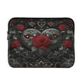 thumbnail image 1 of Laptop Bag Briefcases Computer Inner Bags Computer Bags Laptop Sleeves Work Travel School Bag16inch Silver and Bright Red Roses, 1 of 8
