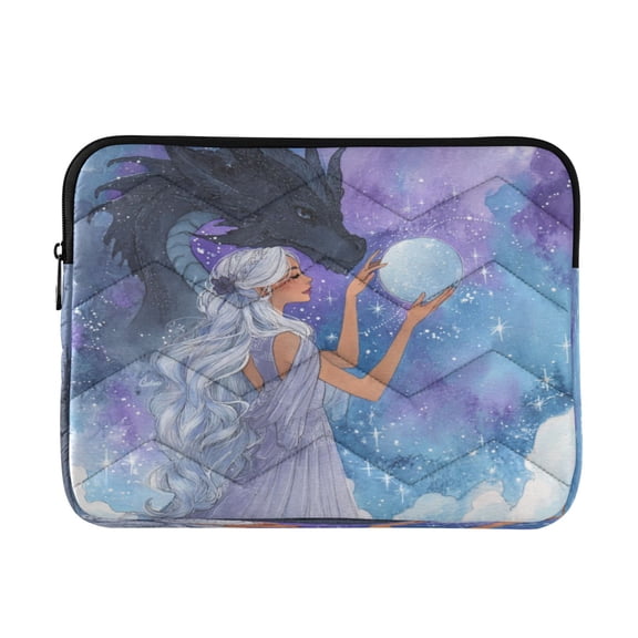 Laptop Bag Briefcases Computer Inner Bags Computer Bags Laptop Sleeves Work Travel School Bag16inch White-haired Princess