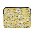 thumbnail image 1 of Laptop Bag Briefcases Computer Inner Bags Computer Bags Laptop Sleeves Work Travel School Bag16inch Yellow Gingham with Daisies Pattern, 1 of 8