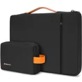 thumbnail image 1 of Laptop Bag Case 13.3 14 15 Inch Waterproof Notebook Bag Sleeve for Macbook Case M1 Air Pro 13 15 Handbag Briefcase (Black style B,15 inch), 1 of 6