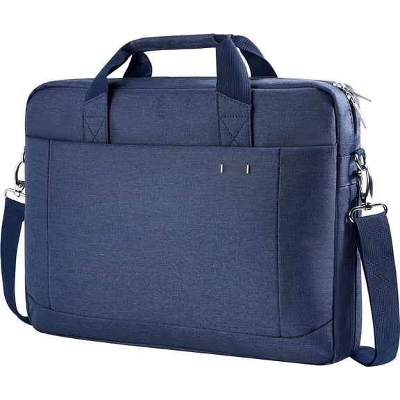 Laptop Bag Case 15 15.6 16 Inch, Computer Sleeve Messenger Bag with Strap Expandable Business Briefcase for Men Women to Work Travel School, Fit 14-16 Inch Laptop, Blue