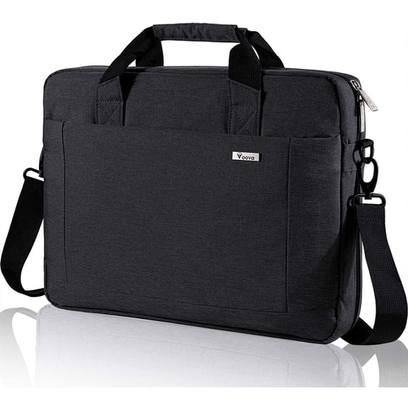 Laptop Bag Case 17 17.3 Inch Computer Sleeve Messenger with Shoulder Strap Expandable Waterproof Large Capacity Business Briefcase for Work Travel Fit 17-18 Laptop, Men Women,