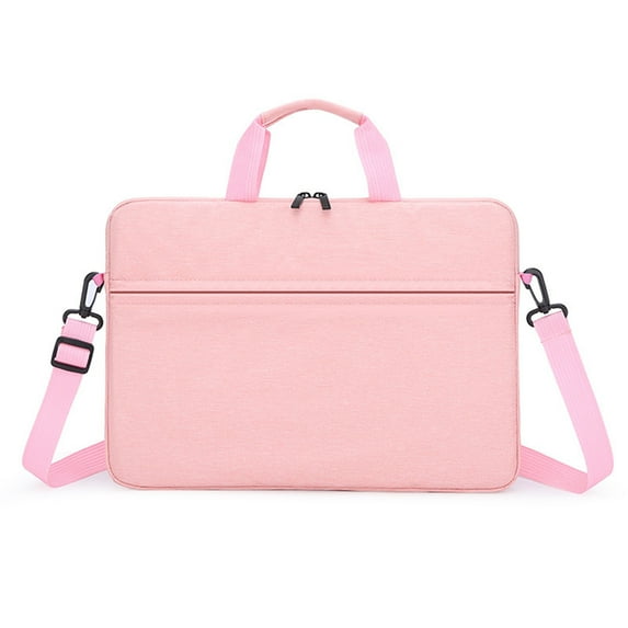 Laptop Bag Case Women Men Laptop or Tablet Sleeve Compatible with Dell Inspiron XPS/HP Envy Pavilion/Lenovo Thinkpad Ideapad/Vivobook, Shoulder Briefcase Messenger Case, Pink