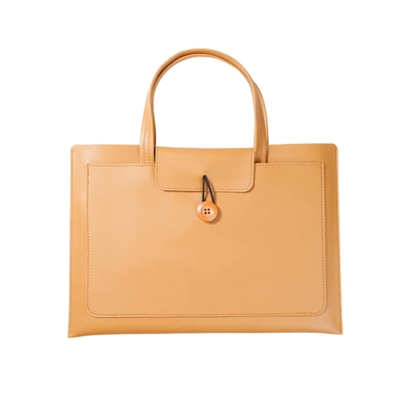 Laptop Bag Computer Bag, Laptop Briefcases Leather Laptop Bag, PC Carrying Case, Large Capacity Handbag for Notebooks(Brown)