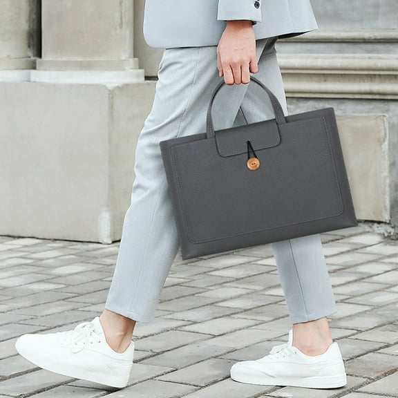 Laptop Bag Extendable Large Capacity Easy To Reachs Three Floors Of Space Surface Waterproofs And Wear-Resistants 15.6 Inches Gray