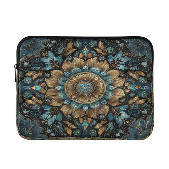 Laptop Bag Inner Case 13.4x10.2In Laptop Case Is Suitable For 13-14In Laptop For Work Travel Outdoors Beautiful Green Pattern