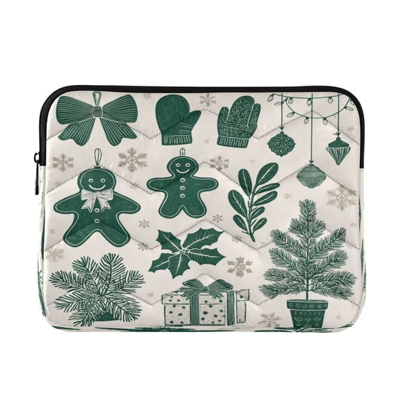 Laptop Bag Inner Case 13.4x10.2In Laptop Case Is Suitable For 13-14In Laptop For Work Travel Outdoors Green Gingerbread Man