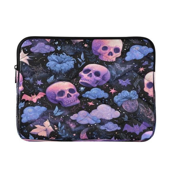 Laptop Bag Inner Case 13.4x10.2In Laptop Case Is Suitable For 13-14In Laptop For Work Travel Outdoors Halloween Pink Skull
