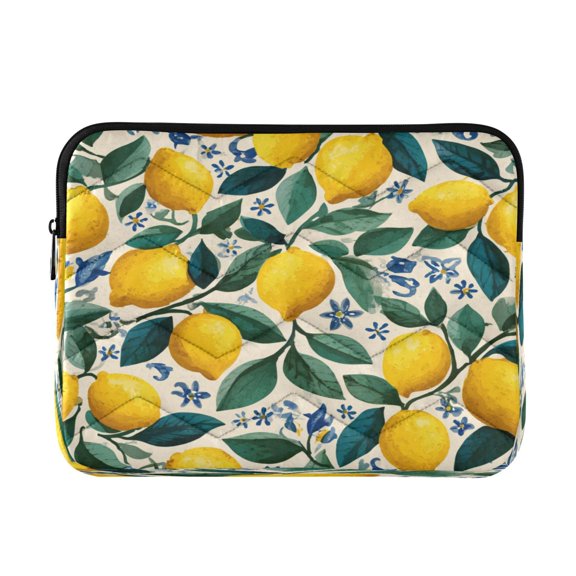 Laptop Bag Inner Case 13.4x10.2In Laptop Case Is Suitable For 13-14In Laptop For Work Travel Outdoors Yellow Lemon Seamless