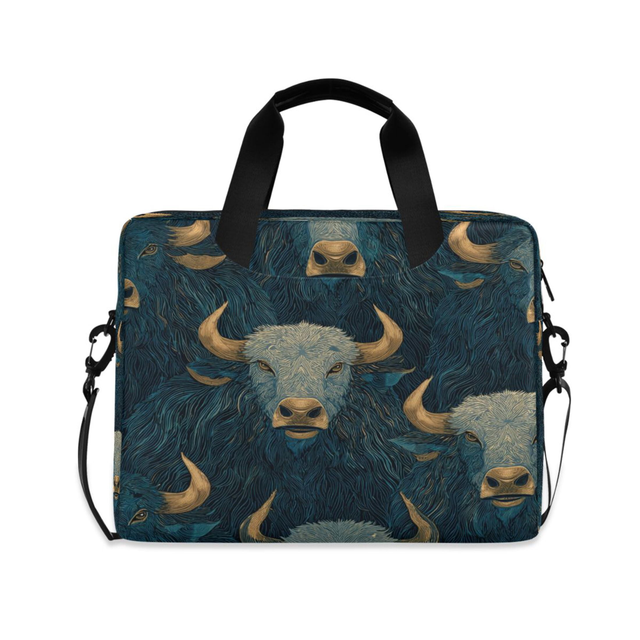 Laptop Bag Laptop Briefcase 15.7 x 3 x 11.8 Inches Laptop Bag Briefcases Laptop Storage Travel Laptop Bag Work Laptop Bag Blue Bull Seamless