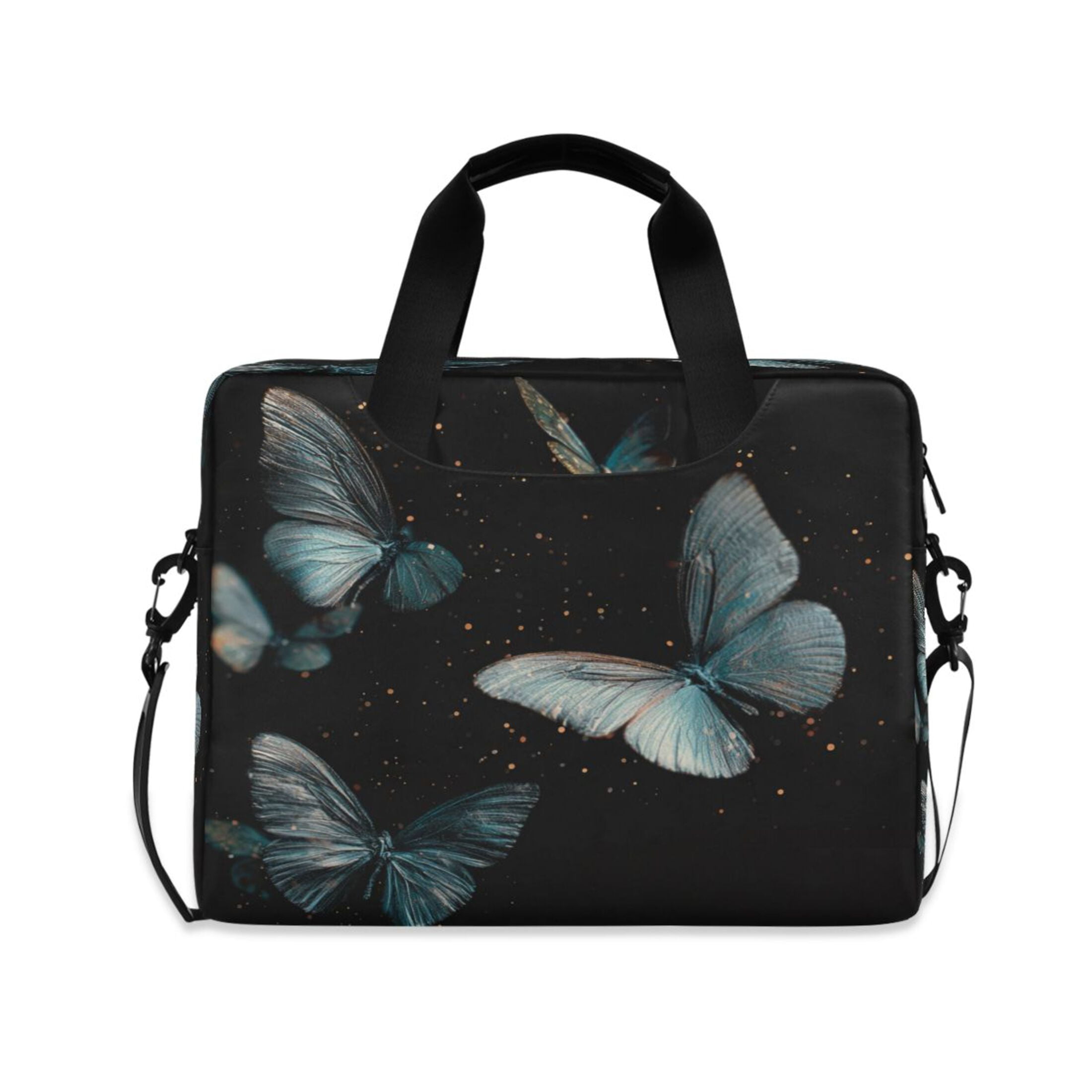 Laptop Bag Laptop Briefcase 15.7 x 3 x 11.8 Inches Laptop Bag Briefcases Laptop Storage Travel Laptop Bag Work Laptop Bag Blue Butterfly