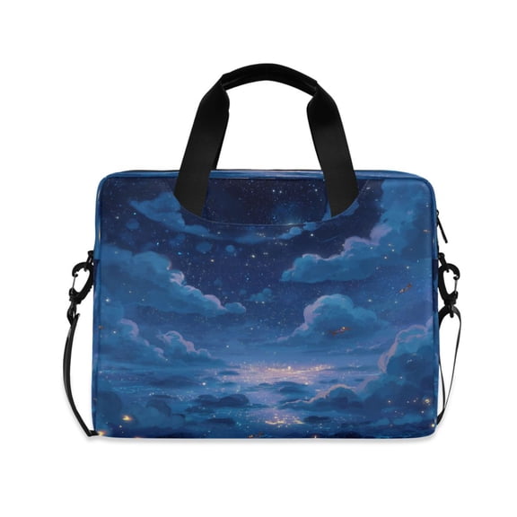 Laptop Bag Laptop Briefcase 15.7 x 3 x 11.8 Inches Laptop Bag Briefcases Laptop Storage Travel Laptop Bag Work Laptop Bag Blue Night Sky