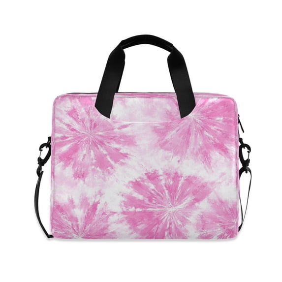 Laptop Bag Laptop Briefcase 15.7 x 3 x 11.8 Inches Laptop Bag Briefcases Laptop Storage Travel Laptop Bag Work Laptop Bag Cartoon Pink Tie-dye