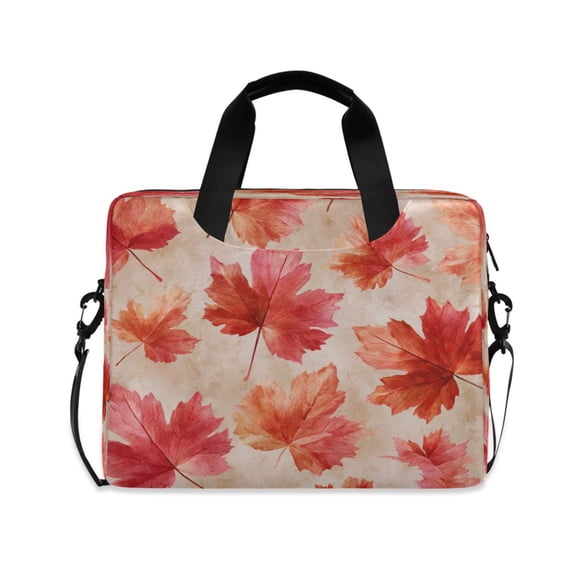 Laptop Bag Laptop Briefcase 15.7 x 3 x 11.8 Inches Laptop Bag Briefcases Laptop Storage Travel Laptop Bag Work Laptop Bag Cartoon Red Maple Leaf