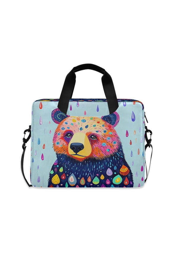Laptop Bag Laptop Briefcase 15.7 x 3 x 11.8 Inches Laptop Bag Briefcases Laptop Storage Travel Laptop Bag Work Laptop Bag Colorful Cuddly Bear