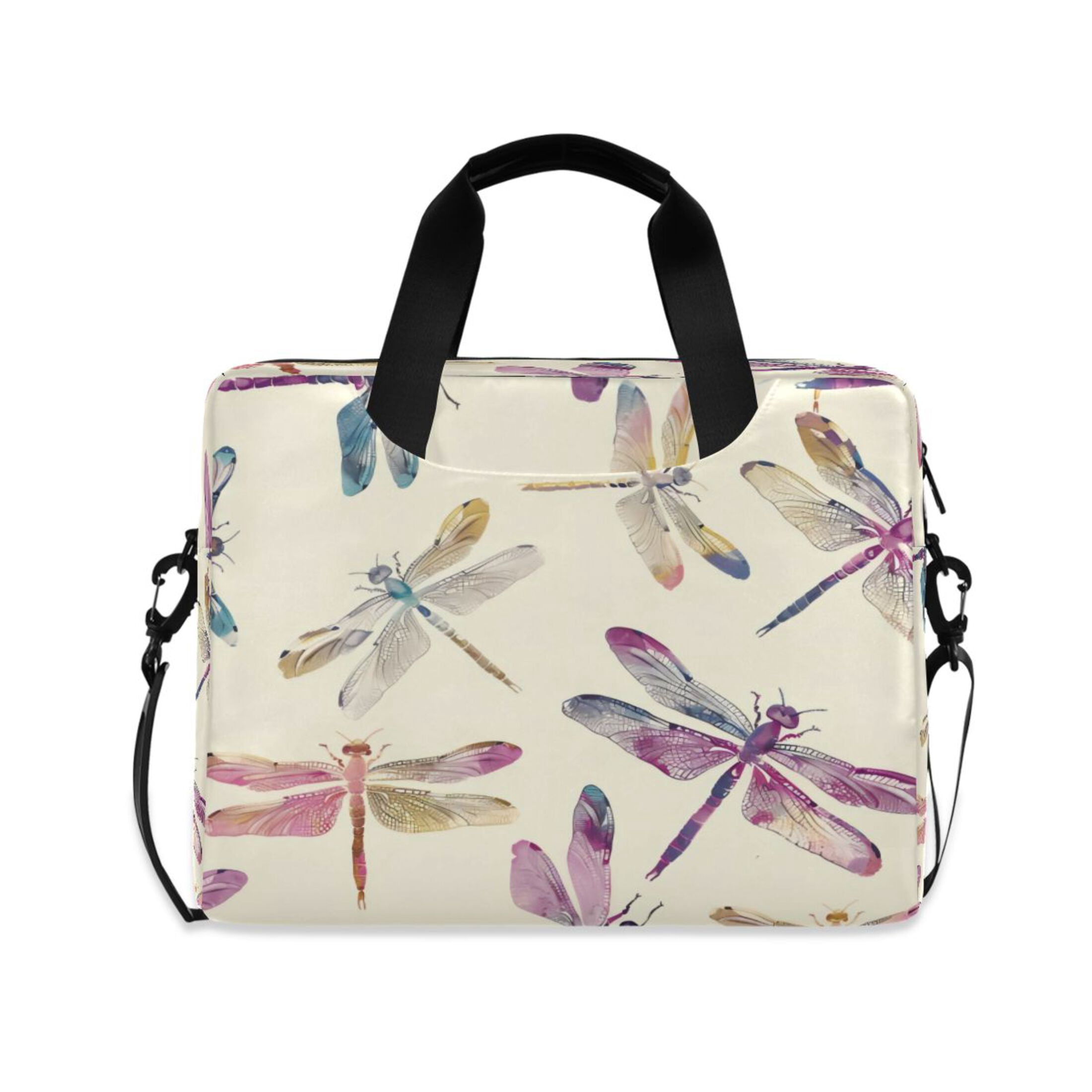 Laptop Bag Laptop Briefcase 15.7 x 3 x 11.8 Inches Laptop Bag Briefcases Laptop Storage Travel Laptop Bag Work Laptop Bag Colorful Dragonfly