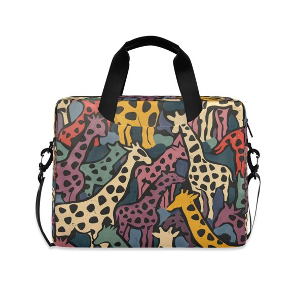 Laptop Bag Laptop Briefcase 15.7 x 3 x 11.8 Inches Laptop Bag Briefcases Laptop Storage Travel Laptop Bag Work Laptop Bag Colorful Giraffe