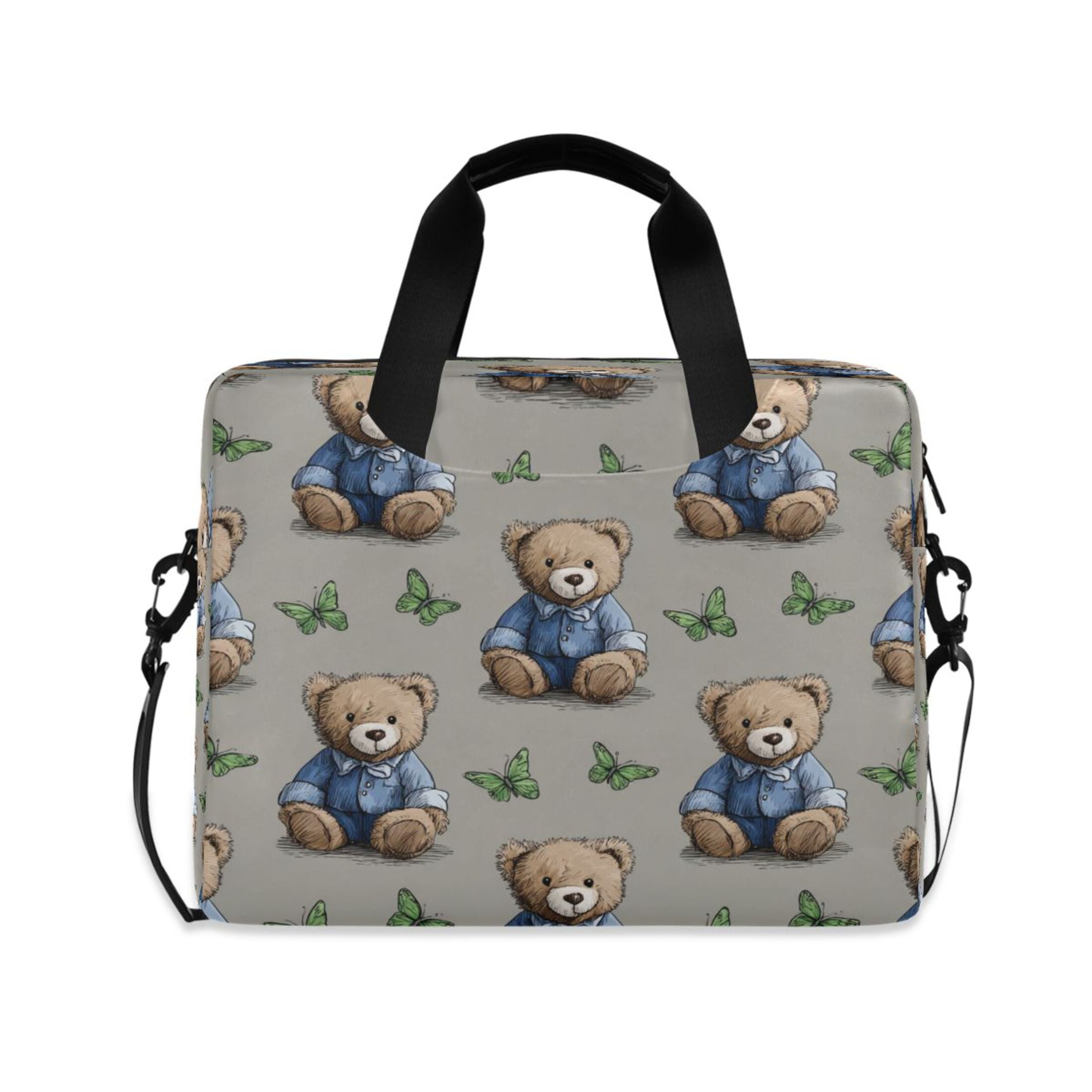 Laptop Bag Laptop Briefcase 15.7 x 3 x 11.8 Inches Laptop Bag Briefcases Laptop Storage Travel Laptop Bag Work Laptop Bag Cute Bear Seamless