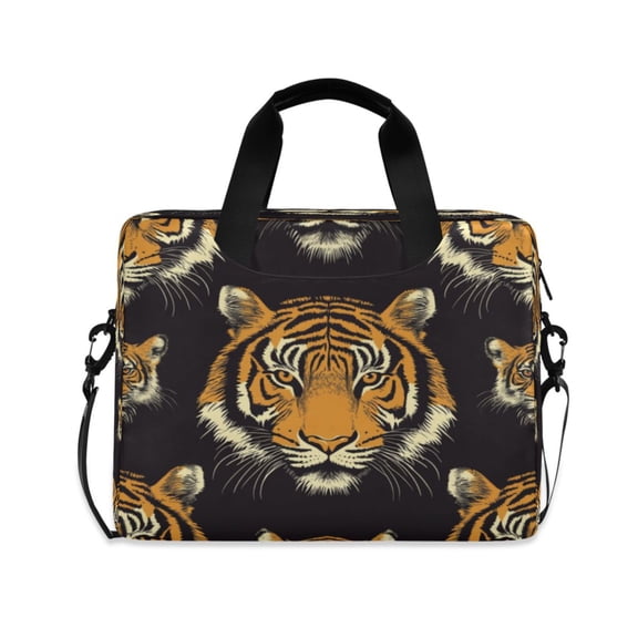 Laptop Bag Laptop Briefcase 15.7 x 3 x 11.8 Inches Laptop Bag Briefcases Laptop Storage Travel Laptop Bag Work Laptop Bag Fierce Tiger Pattern