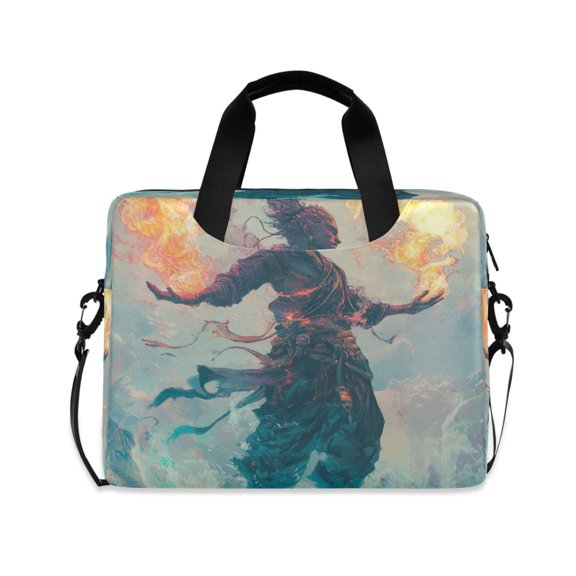 Laptop Bag Laptop Briefcase 15.7 x 3 x 11.8 Inches Laptop Bag Briefcases Laptop Storage Travel Laptop Bag Work Laptop Bag Fire Man