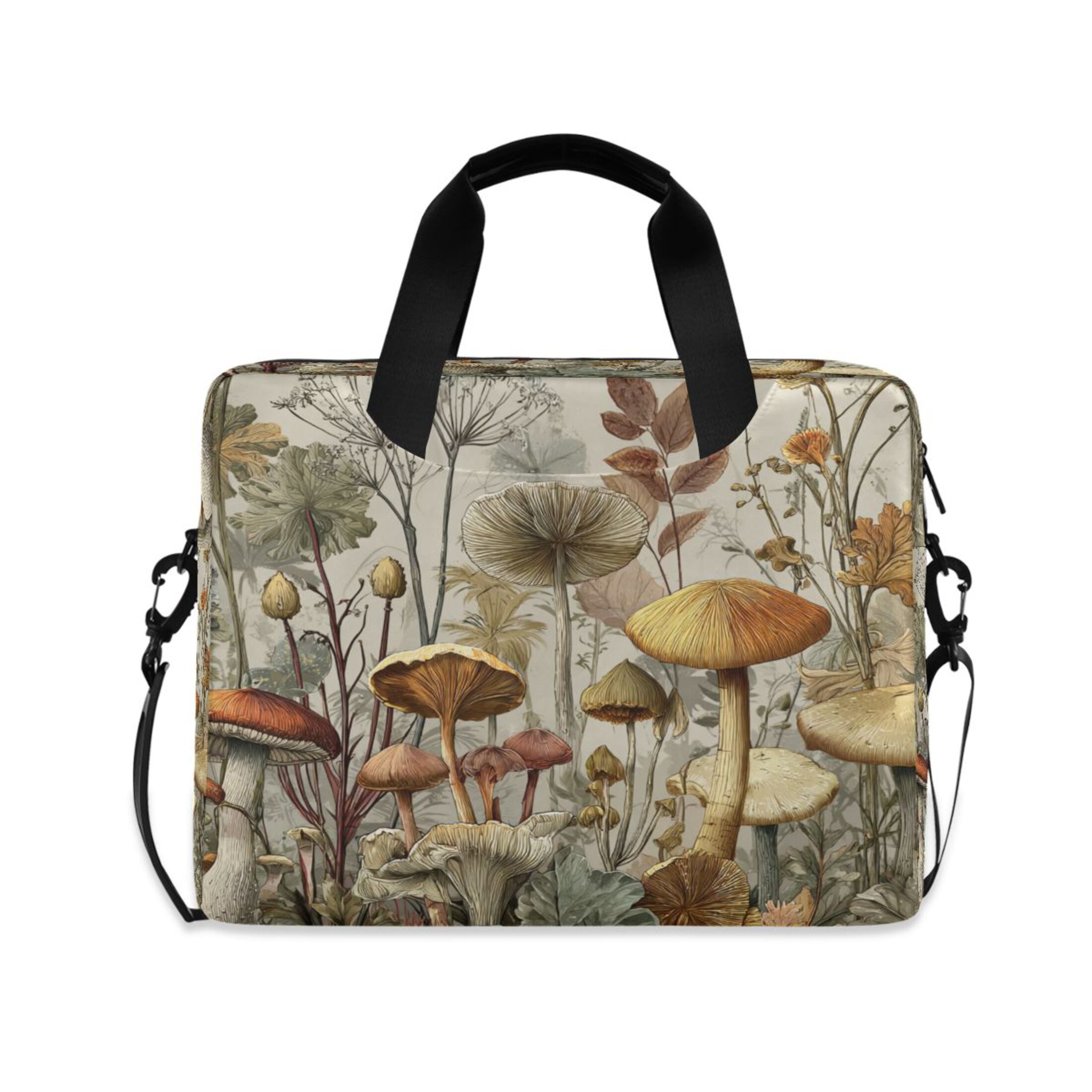 Laptop Bag Laptop Briefcase 15.7 x 3 x 11.8 Inches Laptop Bag Briefcases Laptop Storage Travel Laptop Bag Work Laptop Bag Gray Mushroom