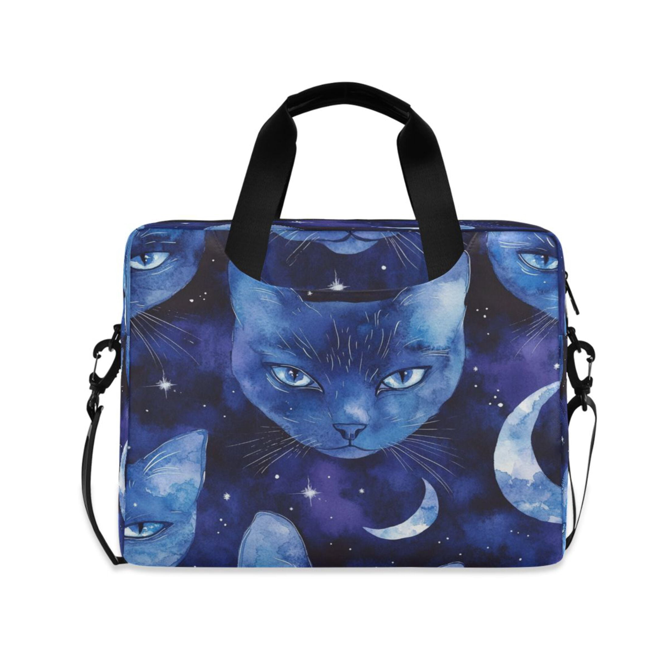 Laptop Bag Laptop Briefcase 15.7 x 3 x 11.8 Inches Laptop Bag Briefcases Laptop Storage Travel Laptop Bag Work Laptop Bag Moonlight Pretty Cat