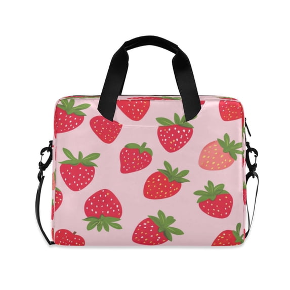 Laptop Bag Laptop Briefcase 15.7 x 3 x 11.8 Inches Laptop Bag Briefcases Laptop Storage Travel Laptop Bag Work Laptop Bag Pink Strawberry1