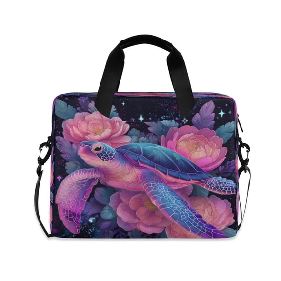 Laptop Bag Laptop Briefcase 15.7 x 3 x 11.8 Inches Laptop Bag Briefcases Laptop Storage Travel Laptop Bag Work Laptop Bag Purple Beautiful Turtle