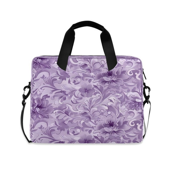 Laptop Bag Laptop Briefcase 15.7 x 3 x 11.8 Inches Laptop Bag Briefcases Laptop Storage Travel Laptop Bag Work Laptop Bag Purple Flower