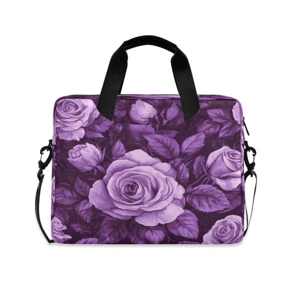 Laptop Bag Laptop Briefcase 15.7 x 3 x 11.8 Inches Laptop Bag Briefcases Laptop Storage Travel Laptop Bag Work Laptop Bag Purple Rose3