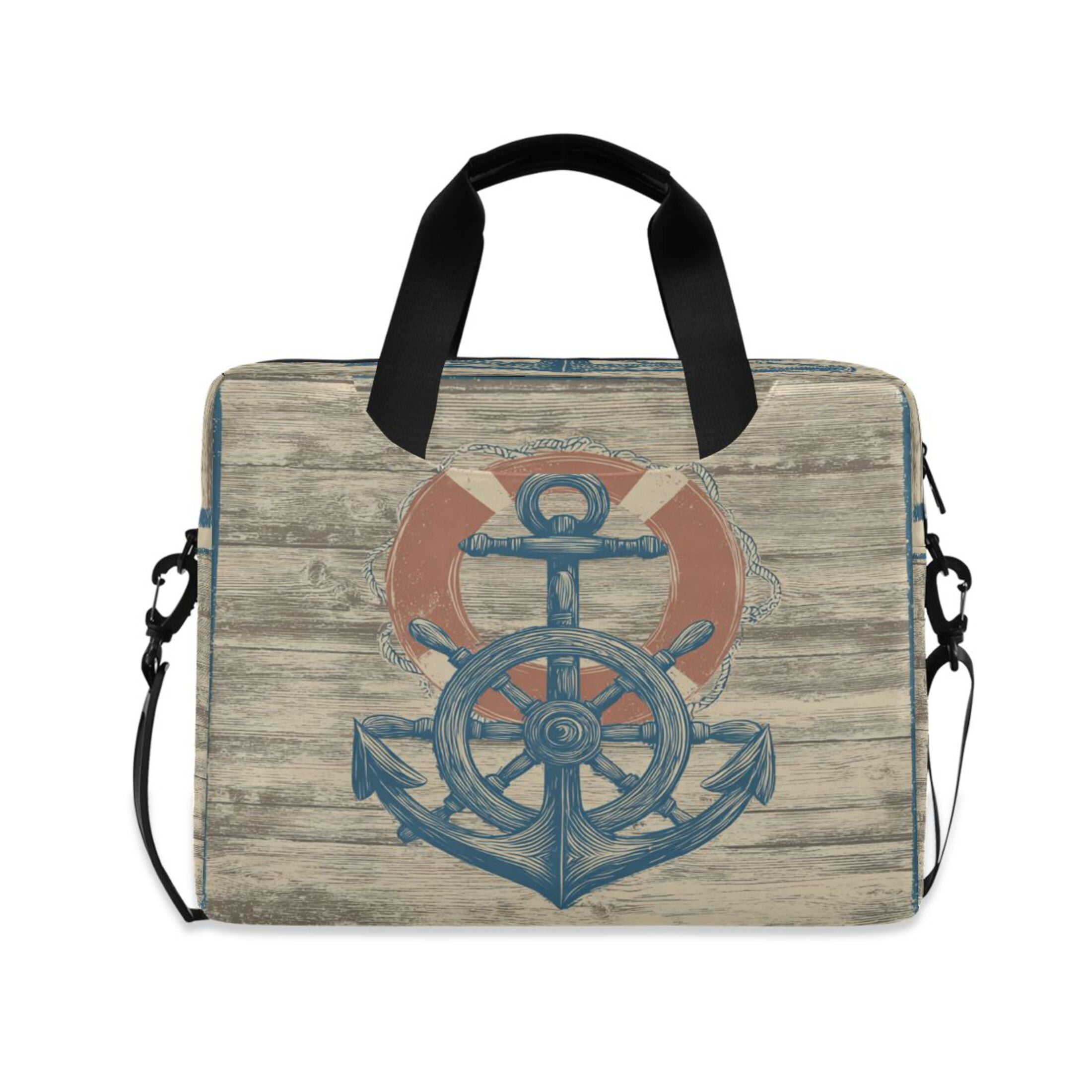 Laptop Bag Laptop Briefcase 15.7 x 3 x 11.8 Inches Laptop Bag Briefcases Laptop Storage Travel Laptop Bag Work Laptop Bag Rudder Pattern