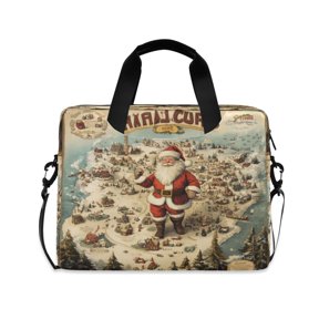 Laptop Bag Laptop Briefcase 15.7 x 3 x 11.8 Inches Laptop Bag Briefcases Laptop Storage Travel Laptop Bag Work Laptop Bag Santa Claus on The Map