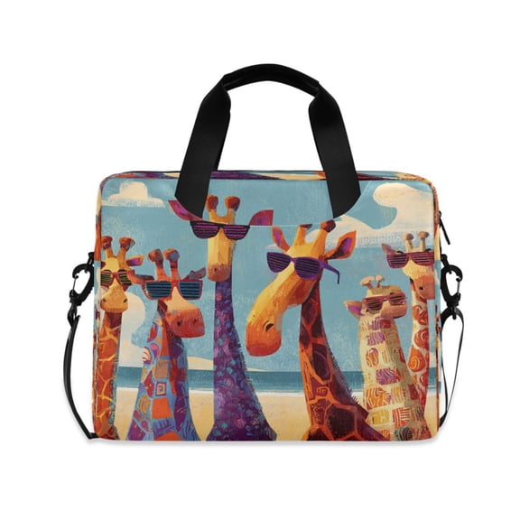Laptop Bag Laptop Briefcase 15.7 x 3 x 11.8 Inches Laptop Bag Briefcases Laptop Storage Travel Laptop Bag Work Laptop Bag Sunglasses Giraffe