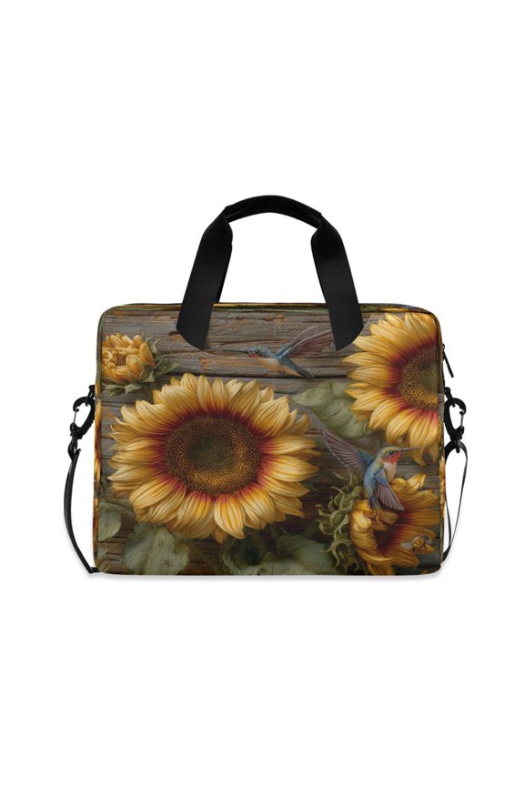 Laptop Bag Laptop Briefcase 15.7 x 3 x 11.8 Inches Laptop Bag Briefcases Laptop Storage Travel Laptop Bag Work Laptop Bag Three Sunflowers Pattern
