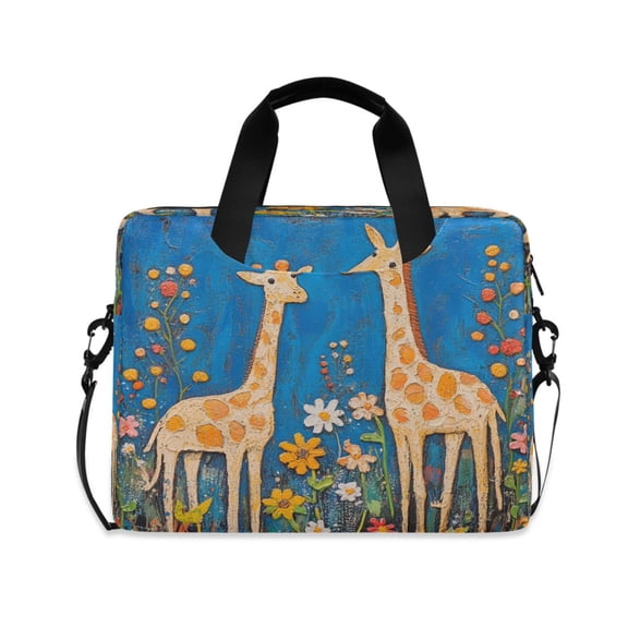 Laptop Bag Laptop Briefcase 15.7 x 3 x 11.8 Inches Laptop Bag Briefcases Laptop Storage Travel Laptop Bag Work Laptop Bag Two Cute Giraffes