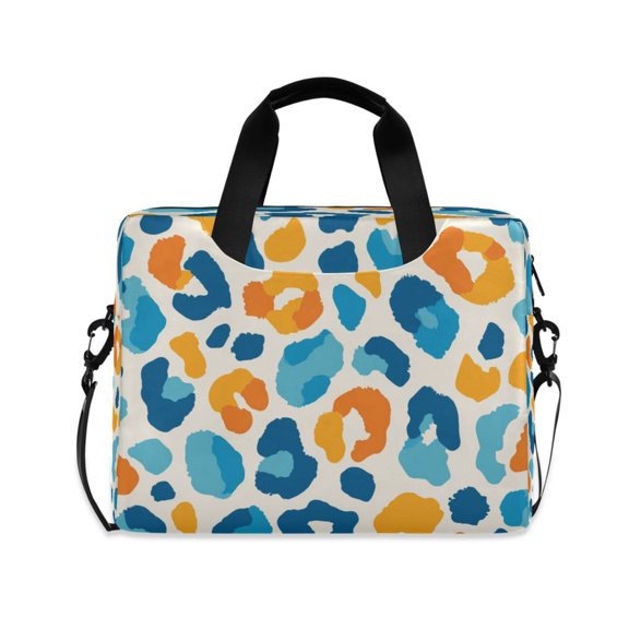 Laptop Bag Laptop Briefcase 15.7 x 3 x 11.8 Inches Laptop Bag Briefcases Laptop Storage Travel Laptop Bag Work Laptop Bag Vector Blue Spot Pattern