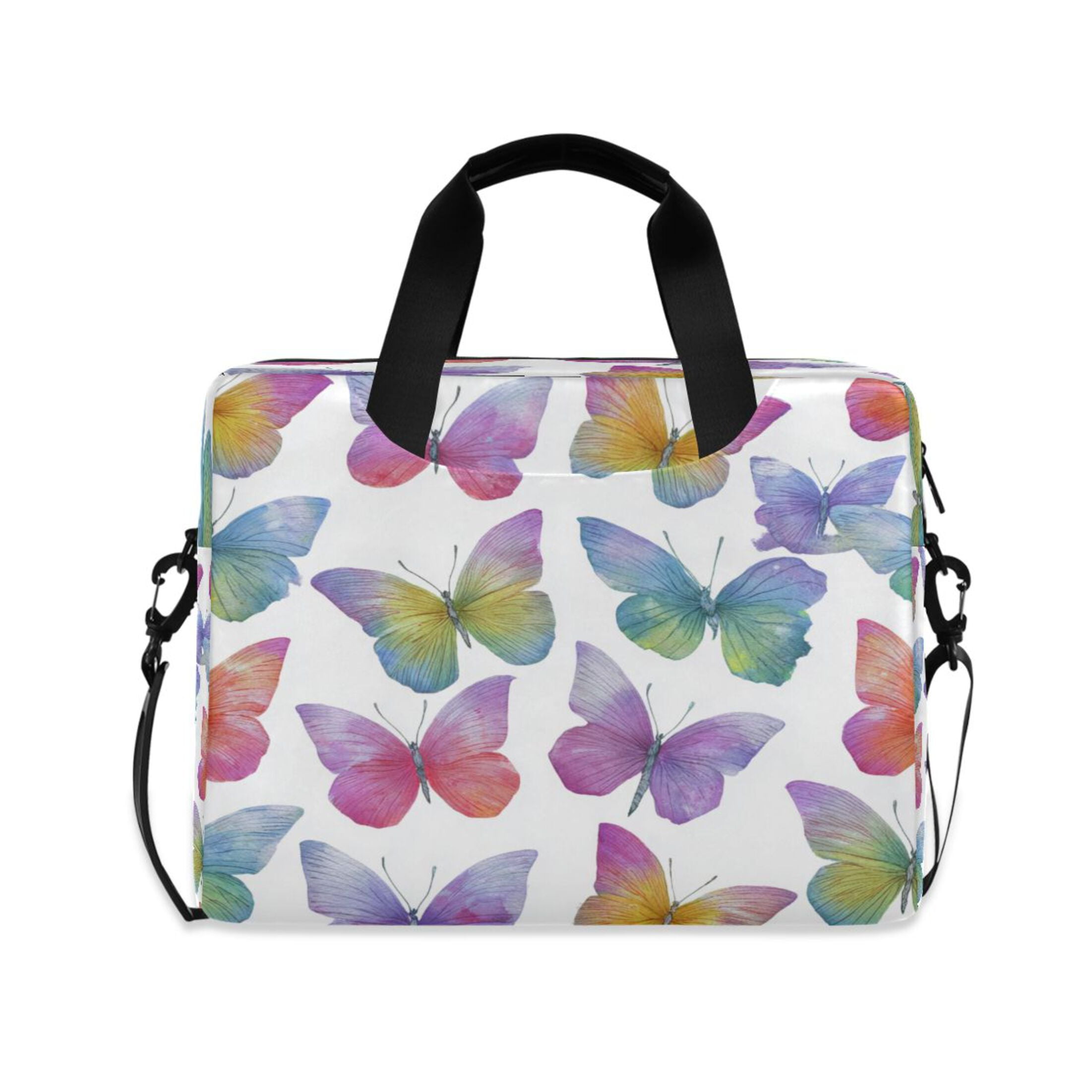 Laptop Bag Laptop Briefcase 15.7 x 3 x 11.8 Inches Laptop Bag Briefcases Laptop Storage Travel Laptop Bag Work Laptop Bag Watercolor Butterflies