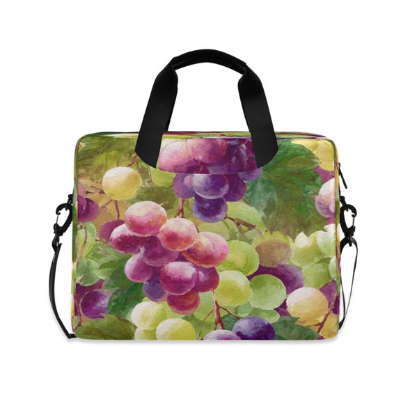 Laptop Bag Laptop Briefcase 15.7 x 3 x 11.8 Inches Laptop Bag Briefcases Laptop Storage Travel Laptop Bag Work Laptop Bag Watercolor Purple Berry Pattern