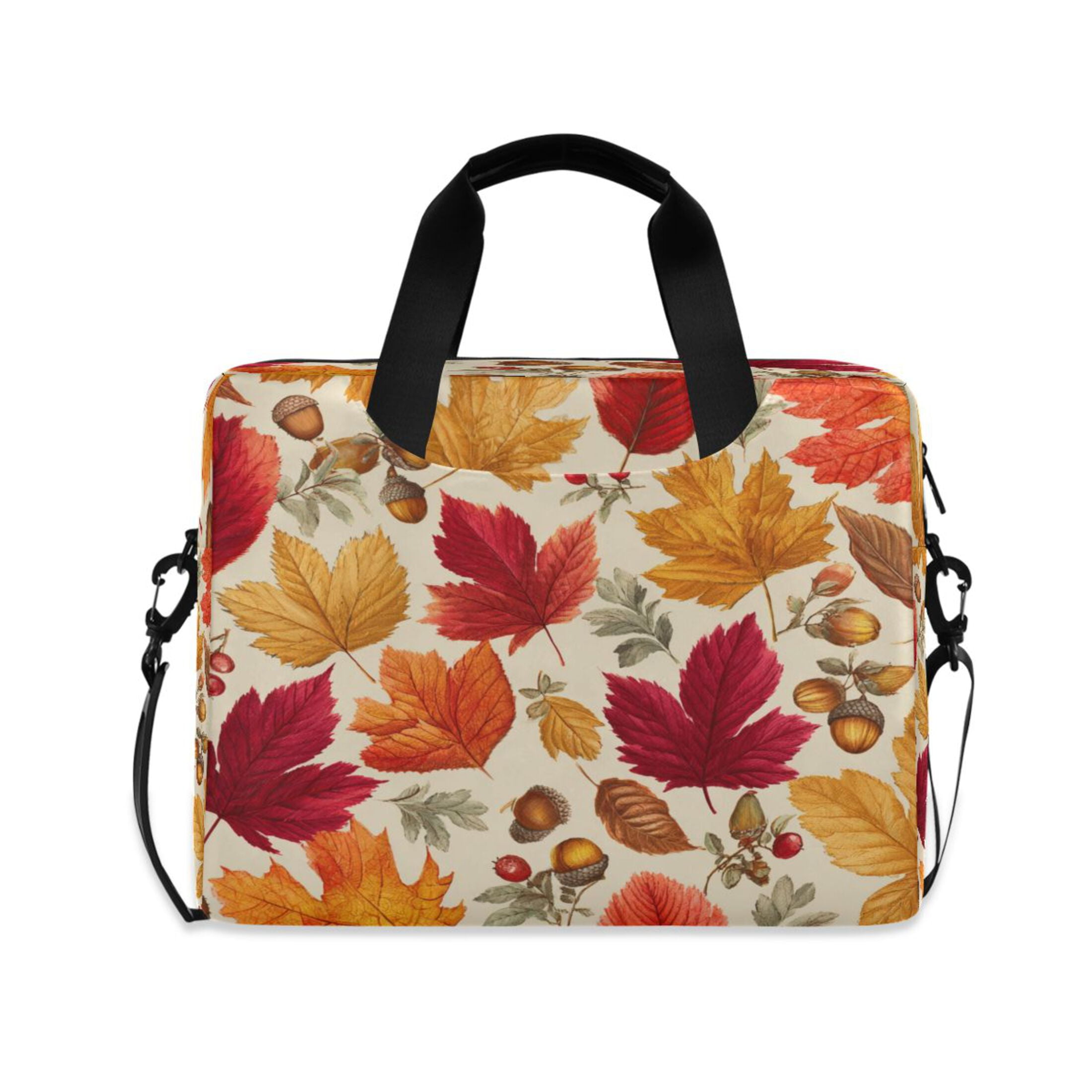 Laptop Bag Laptop Briefcase 15.7 x 3 x 11.8 Inches Laptop Bag Briefcases Laptop Storage Travel Laptop Bag Work Laptop Bag Yellow Leaves