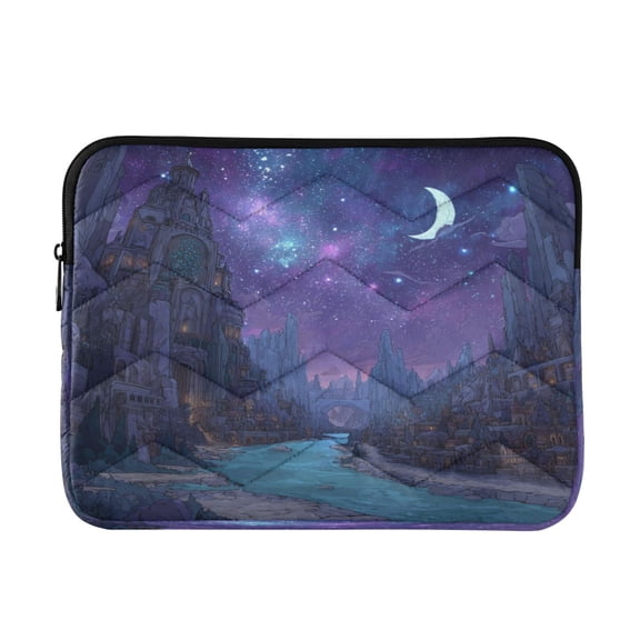 Laptop Bag Laptop Sleeves Laptop Case Laptop Protective Case Alien Fantasy Purple City
