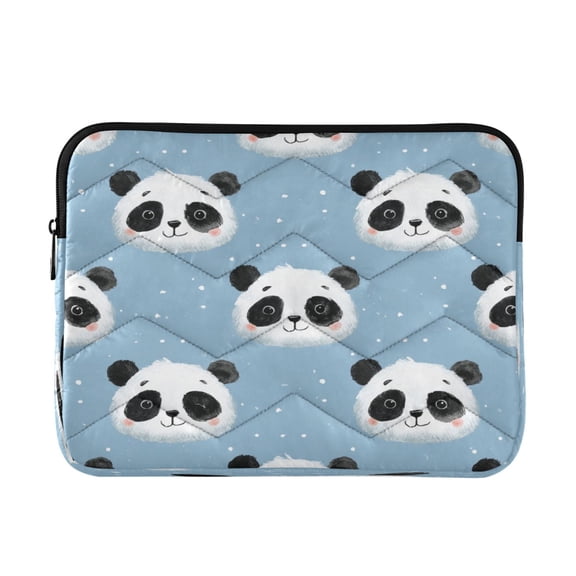 Laptop Bag Laptop Sleeves Laptop Case Laptop Protective Case Light Blue Panda White Dots