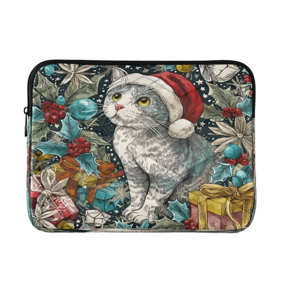 Laptop Bag Laptop Sleeves Laptop Case Laptop Protective Case Magical Christmas Cartoon Cat