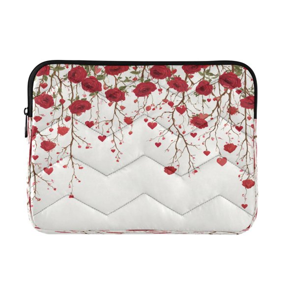 Laptop Bag Laptop Sleeves Laptop Case Laptop Protective Case Red Rose Pattern
