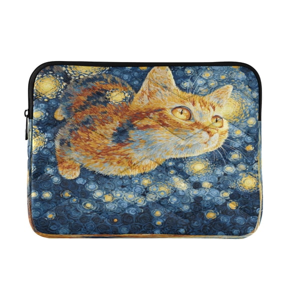 Laptop Bag Laptop Sleeves Laptop Case Laptop Protective Case Starlight Orange Cat